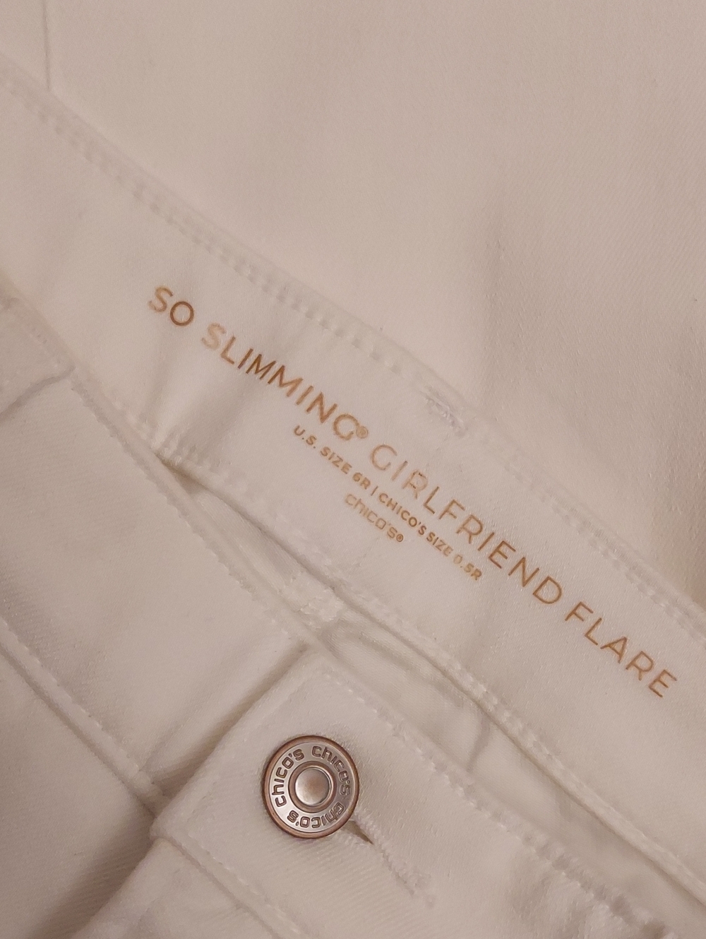 So Slimming Chico's Girlfriend Flare Jeans - Picture 2 of 6